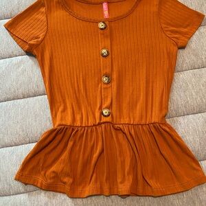 Girls Burnt Orange Top